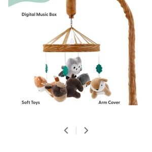 Charming Woodland Animal Baby Mobile with Music Box